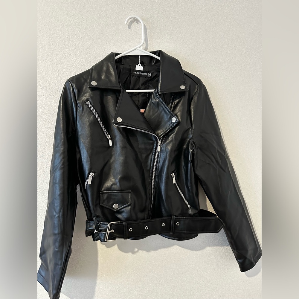 Pleather black jacket